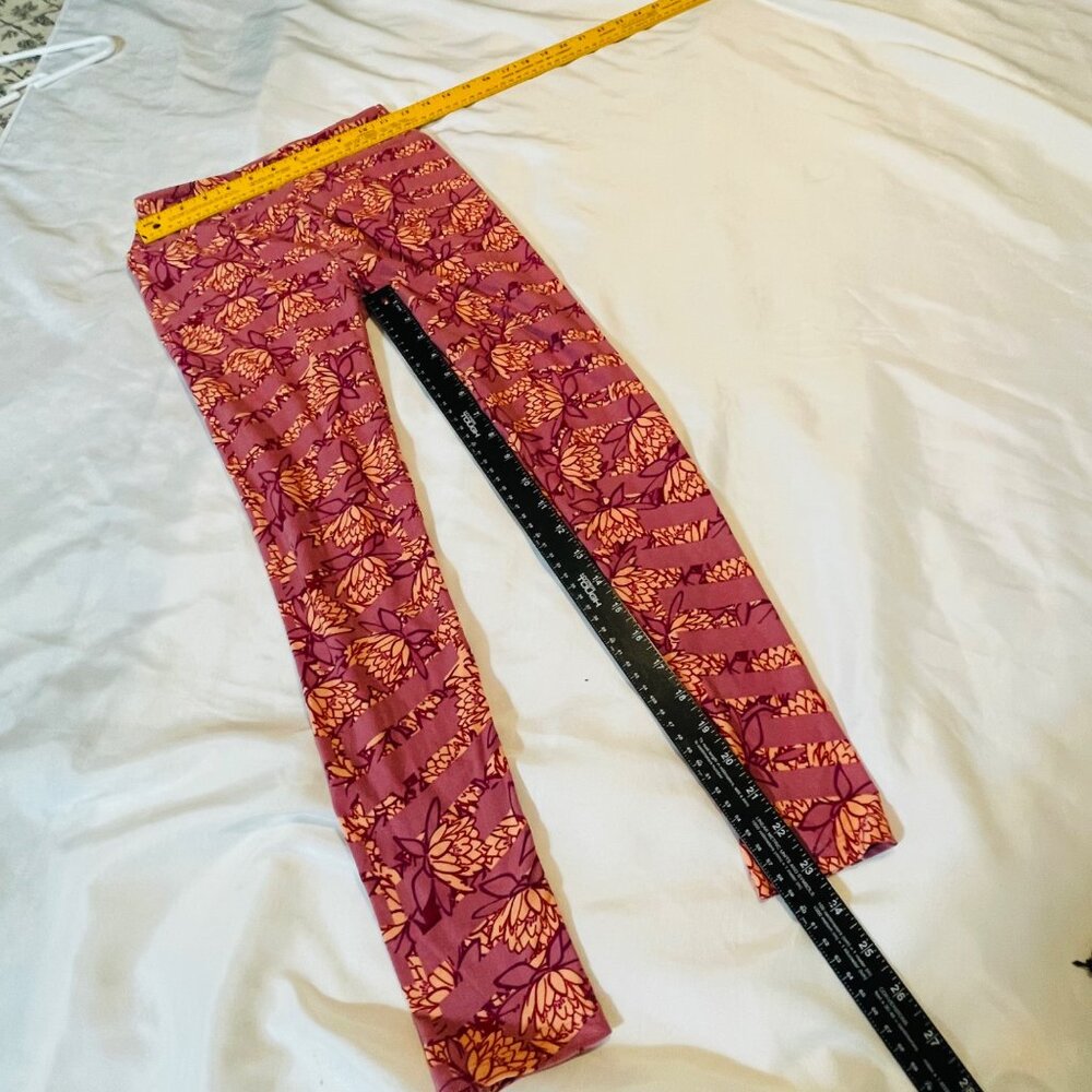 Lularoe Womens Floral Patterned Leggings One Size - Picture 6 of 8